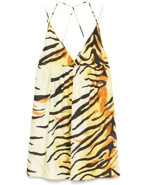 Nanushka Ceil Mini Dress - Metallic