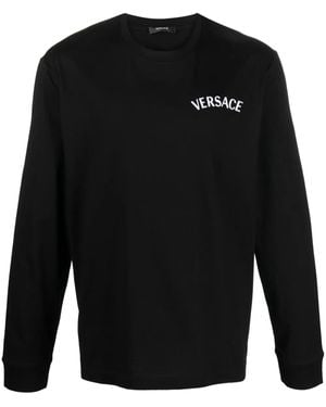 Versace ロゴ Tシャツ - ブラック