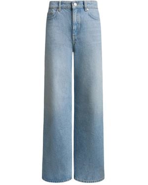 12 STOREEZ 415 Wide-Leg Jeans - Blue
