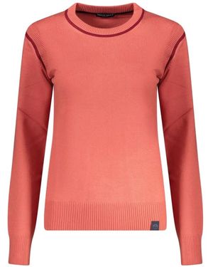 North Sails Contrast-Trim Fine-Knit Jumper - Pink