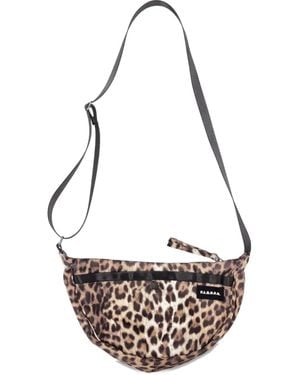 P.A.R.O.S.H. Bolso De Hombro Con Estampado De Leopardo - Blanco