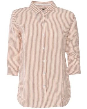 Barbour Camisa a rayas de lino - Neutro