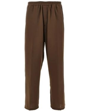 MARSĒM Elasticated-Waist Pants - Brown