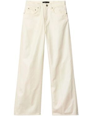 Purple Brand Wide Pearlescent Jeans - White