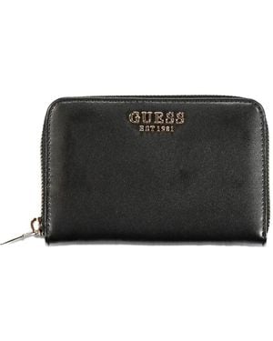Guess Logo-Plaque Wallet - Black