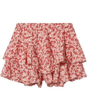 Isabel Marant Shorts Jocadia Con Estampado Floral - Rojo