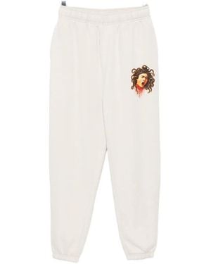 Melt Graphic-Print Track Trousers - White