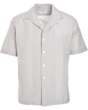 Lardini Short-Sleeve Button-Up Shirt - White