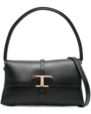 Tod's Tバックル ショルダーバッグ - ブラック