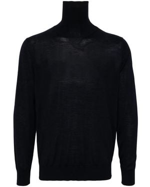 Caruso Roll-Neck Jumper - Blue