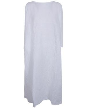 Daniela Gregis Vestido Con Acabado Fruncido - Blanco