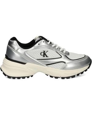 Calvin Klein Logo-Detail Sneakers - White