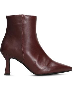 Pedro Miralles Pointed-Toe Leather Ankle Boots - Brown