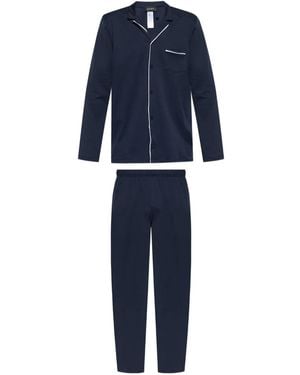 Hanro Night & Day Pyjama Set - Blue