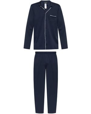 Hanro Night & Day Pyjama Set - Blue