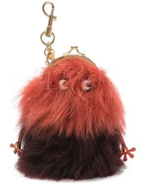 Anya Hindmarch Space Creature Lobster-Claw-Fastening Coin Purse - Red