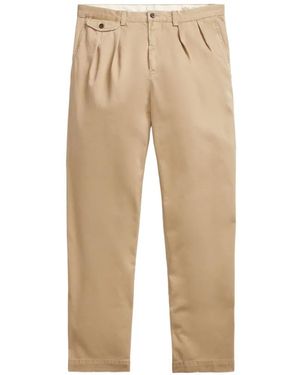Polo Ralph Lauren Pleated-Front Trousers - Natural