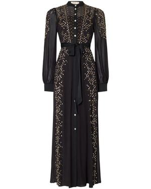 Temperley London Oberon Maxikleid Mit Kristallen - Schwarz