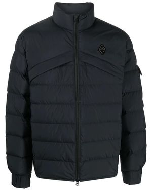A_COLD_WALL* Logo-Print Padded Jacket - Blue