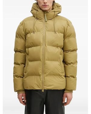 Rains Alta Hooded Puffer Jacket - Natural