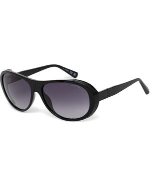 GUESS EYEWEAR Oval-Frame Sunglasses - Black