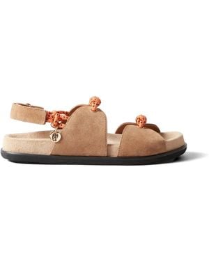 Claudie Pierlot Twisted Lace-Up Sandals - Brown