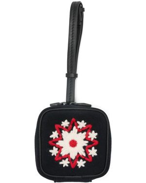 Moncler Embroidered Zip Wallet - White