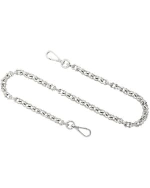 Emanuele Bicocchi Pyramid-Stud Anchor Wallet Chain - White