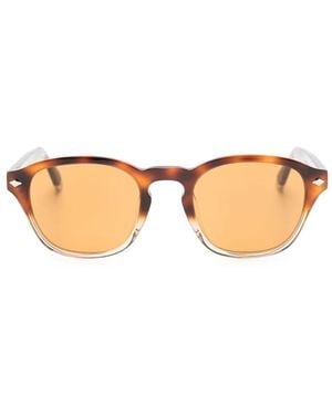 Brunello Cucinelli Gafas De Sol Con Efecto De Carey - Marrón