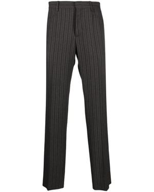 Moschino Stripe-Pattern Tailored Trousers - Grey