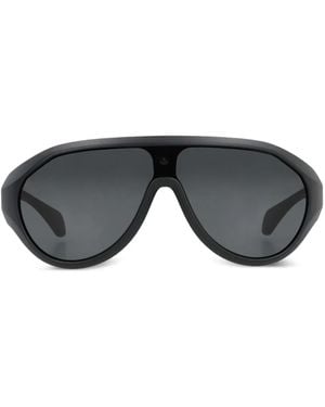 Moncler Bombolle Oval-Frame Sunglasses - Grey