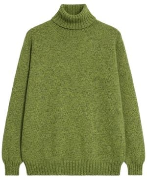 Fortela Shetland Rollkragenpullover - Grün