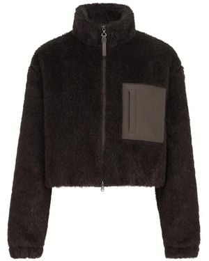 Brunello Cucinelli Sparkling Cropped Jacket - Black