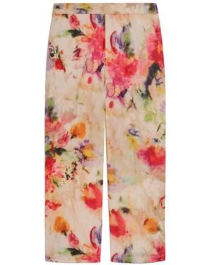 Momoní Vejo Floral-Print Trousers - White