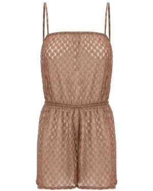 Missoni Gehaakte Playsuit - Bruin