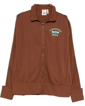 Champion Sweat Zippé À Rayures - Brown