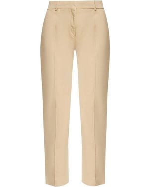 Tory Burch Cotton Trousers - Natural