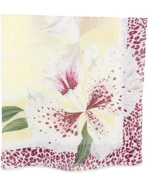 Liu Jo Floral-Print Scarf - Pink