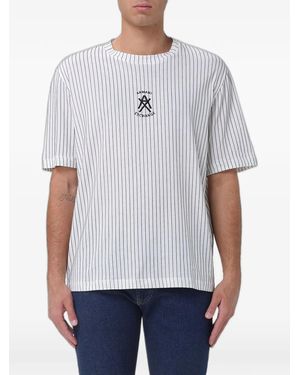 ARMANI EXCHANGE Striped T-Shirt - White