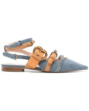 Pinko Verzierte Mules - Weiß