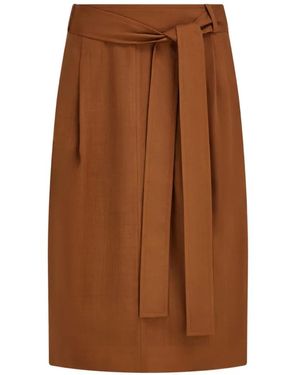 Ferragamo Midi Skirt - Brown