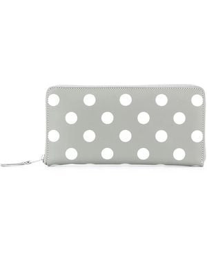 Comme des Garçons Polka Dot Zip Wallet - Metallic