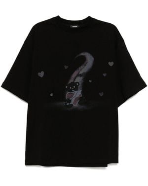 we11done Graphic Print T-Shirt - Black