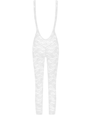 Maison Close Mono Flashback Con Espalda Descubierta - Blanco