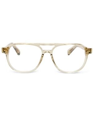 Jacquemus Lunettes De Vue À Monture Pilote - Natural
