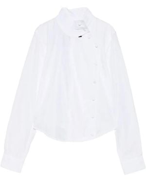 R13 Camisa Asimétrica - Blanco