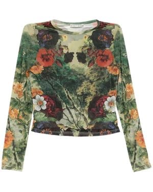 Alice + Olivia Top Delaina - Verde