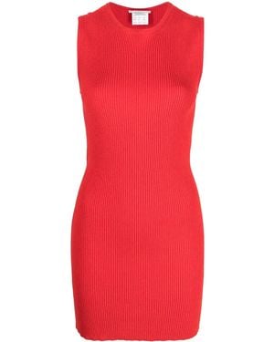 Stella McCartney Rib-Knit Tunic Dress - Red