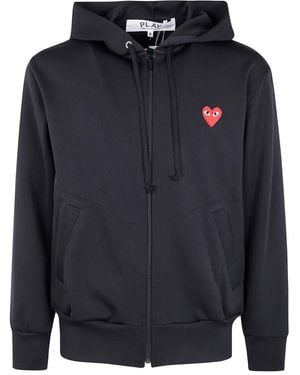 COMME DES GARÇONS PLAY Heart Zip Hoodie - ブルー