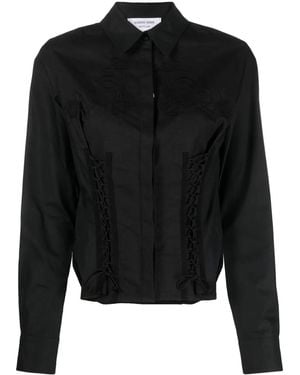 Marine Serre Regenerated Household Corset Shirt - Black